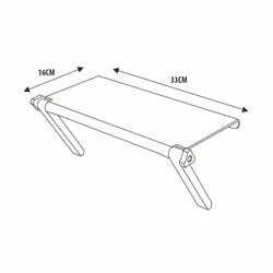 Półka nakładana na monitor TV pod dekoder DVB-T2 ART D-53 do 2,5 kg
