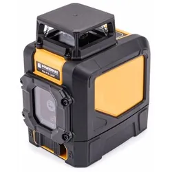 Poziomica laserowa laser krzyżowy 360° 2 linie Powermat PM-PLK-360T   statyw i futerał