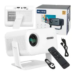 Projektor przenośny BLOW AndroidTV FullHD MaxView biały