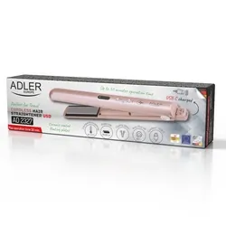 Prostownica bezprzewodowa podróżna USB Adler AD 2327 różowa