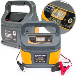 Prostownik mikroprocesorowy akumulatorowy 12/24V Powermat PM-PM-10T 5-etapowy