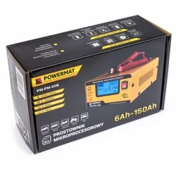 Prostownik mikroprocesorowy akumulatorowy 12/24V Powermat PM-PM-50B 8-etapowy LCD