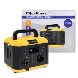 Przenośna stacja zasilania Qoltec Monolith 350W 300Wh USB LCD CZYSTY SINUS
