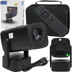 Przenośny projektor multimedialny AndroidTV HD BLOW Cinema SOUND   etui - kolor czarny