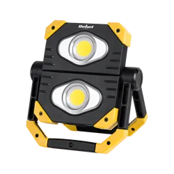 Przenośny reflektor lampa LED 2xCOB naświetlacz Rebel 6500K Power bank