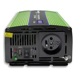 Przetwornica napięcia 3w1 UPS ładowarka akumulatorów Qoltec Monolith 12V/230V 300W/600W Czysty Sinus