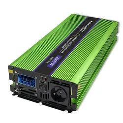 Przetwornica napięcia 3w1 UPS ładowarka akumulatorów Qoltec Monolith LCD 12V/230V 1000W/2000W Czysty Sinus