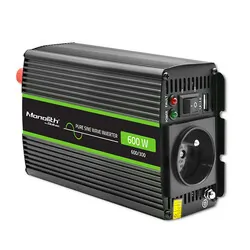 Przetwornica napięcia Monolith Qoltec 12V/230V 300W/600W Czysty Sinus