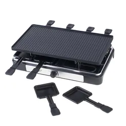 Raclette - grill elektryczny stołowy  Adler AD 6616   8 patelenek   8 szpatułek