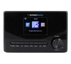 Radio internetowe ART WIFI X100 LCD kolor 3,2&quot; czarne