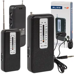 Radio przenośne analogowe AM/FM BLOW RA8   słuchawki