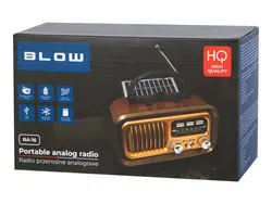 Radio przenośne analogowe AM/FM BT BLOW RA16 solarne