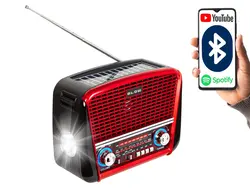 Radio przenośne analogowe AM/FM BT BLOW RA17 solarne czerwone