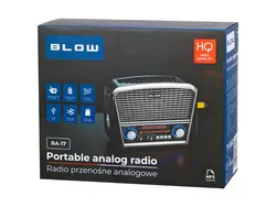 Radio przenośne analogowe AM/FM BT BLOW RA17 solarne srebrne