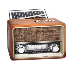 Radio przenośne z panelem solarnym LTC NETTA RETRO Bluetooth USB