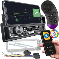 Radio samochodowe BLOW AVH-8970 z uchwytem na telefon Bluetooth 2xUSB SD aplikacja + pilot na kierownicę
