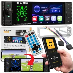 Radio samochodowe BLOW SPIDER 4" RDS RGB Mirror Link USB AUX SD