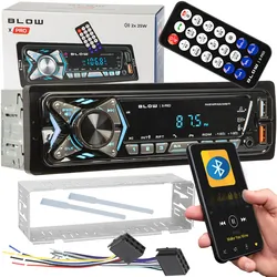 Radio samochodowe BLOW X-PRO 1 Bluetooth 2xUSB SD AUX aplikacja   pilot