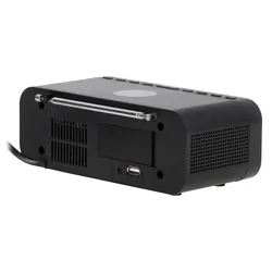 Radiobudzik z ładowarką bezprzewodową Adler AD 1192B Bluetooth AUX - czarny