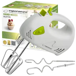 Ręczny mikser kuchenny Esperanza Muffin - zielony