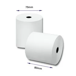 Rolka termiczna 80 x 80 Qoltec 55g/m2 BPA free 10szt.