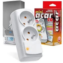 Rozgałęziacz adapter przeciwprzepięciowy ACAR MINI CO 16A szary