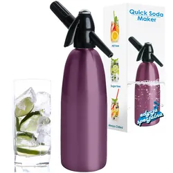 Saturator syfon do wody QUICK SODA SA-01 fioletowy 1L - special edition