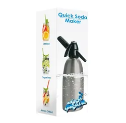 Saturator syfon do wody QUICK SODA SA-01 szary 1L - special edition