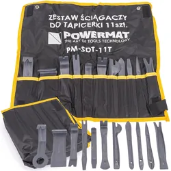 Ściągacze do tapicerki komplet chwytaków Powermat PM-SDT-11T zestaw 11 elementów