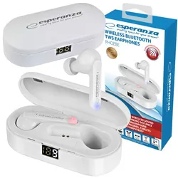 Słuchawki bezprzewodowe Bluetooth Esperanza PHOEBE douszne TWS