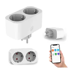 Smart adapter gniazdo 230V WiFi białe podwójne Art