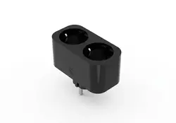 Smart adapter gniazdo 230V WiFi czarne podwójne ART