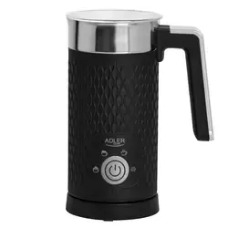 Spieniacz do mleka Adler AD 4494  - 4w1 spienianie podgrzewanie latte cappucino - czarny