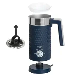 Spieniacz do mleka Adler AD 4494  - 4w1 spienianie podgrzewanie latte cappucino - granatowy