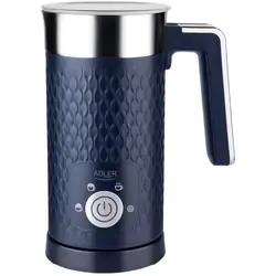 Spieniacz do mleka Adler AD 4494  - 4w1 spienianie podgrzewanie latte cappucino - granatowy