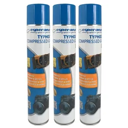 Sprężone powietrze gaz Esperanza XXL 750 ml zestaw 3 szt