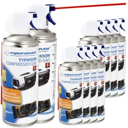 Sprężone powietrze w sprayu Esperanza 400 ml zestaw 12 szt