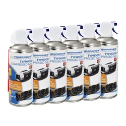 Sprężone powietrze w sprayu Esperanza 400 ml zestaw 6szt