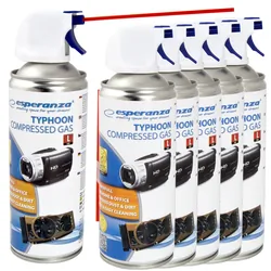 Sprężone powietrze w sprayu Esperanza 400 ml zestaw 6szt