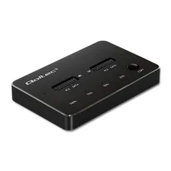 Stacja dokująca dysków Qoltec 2x SSD M.2 SATA NGFF USB Typ C