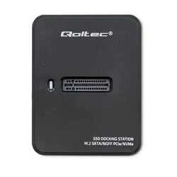 Stacja dokująca dysków Qoltec SSD M.2 SATA/PCIe NGFF/NVMe USB 3.1