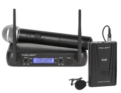 System 2 mikrofonów bezprzewodowych 1x mikrofon do ręki   1x klip Azusa WR-358LD