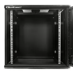 Szafa instalacyjna RACK Qoltec 19'' 12U 600 x 635 x 450 perforowane drzwi - czarna