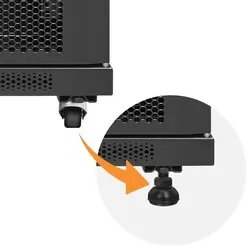 Szafa instalacyjna RACK Qoltec 19'' 15U 600 x 600 x 855 hartowane drzwi stojąca - czarna