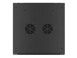 Szafa instalacyjna RACK wisząca 19'' 18U 600x600 drzwi szklane Lanberg - czarna