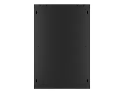Szafa instalacyjna RACK wisząca 19'' 18U 600x600 drzwi szklane Lanberg - czarna