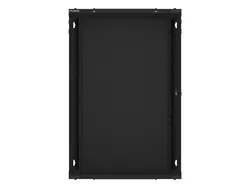 Szafa instalacyjna RACK wisząca 19'' 18U 600x600 drzwi szklane Lanberg - czarna