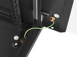 Szafa instalacyjna RACK wisząca 19'' 18U 600x600 drzwi szklane Lanberg - czarna