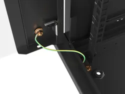 Szafa instalacyjna RACK wisząca 19'' 18U 600x600 drzwi szklane Lanberg - czarna