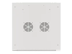Szafa instalacyjna RACK wisząca 19'' 18U 600x600 drzwi szklane Lanberg - szara